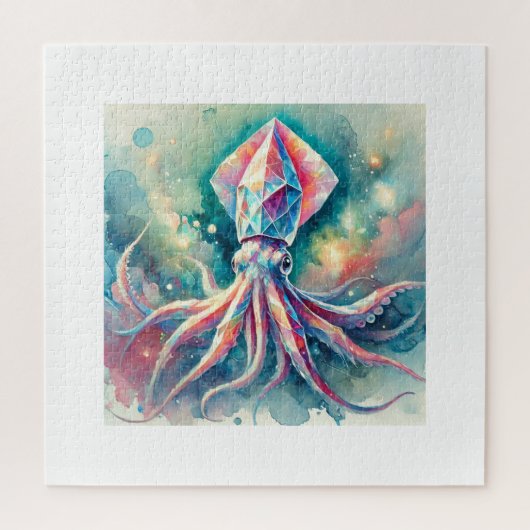 Diamond Squid Serenity 310824AREF127 - Watercolor ジグソーパズル (縦)