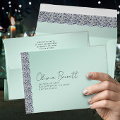 Diamond Texture Text 70th Wedding Anniversary  招待状