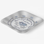 Diamond themed, 85th Birthday Plates, Personalized ペーパープレート (傾斜あり)