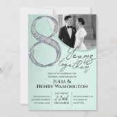 Diamond Typography Wedding Anniversary  招待状 (正面)
