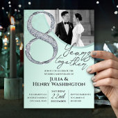 Diamond Typography Wedding Anniversary  招待状