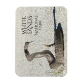 Diamondback Ratlesnake, White Sands National マグネット (縦)