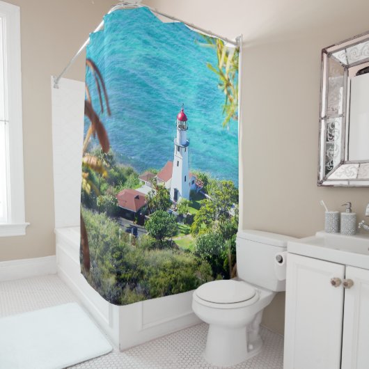Diamondhead Lighthouse Oahu Hawaii シャワーカーテン (インサイチュ)