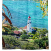 Diamondhead Lighthouse Oahu Hawaii シャワーカーテン (正面)