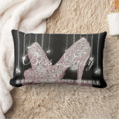 Diamondsボスの女性ハイヒールは枕に蹄鉄を打ちます ランバークッション (ブランケット)