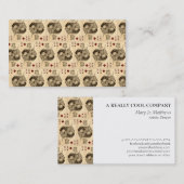 Diamondsヴィンテージ王のトランプのコラージュ 名刺 (正面/裏面)