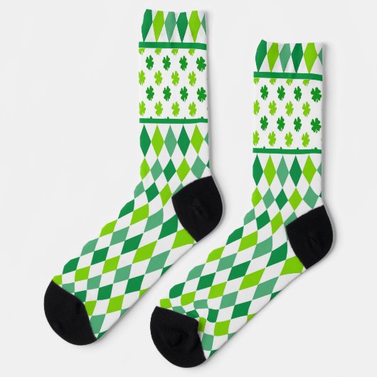 Diamonds And Shamrocks All-Over-Print Socks ソックス (左)