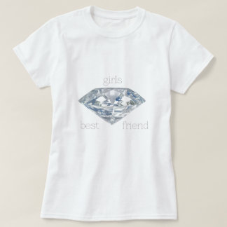 Diamonds are girls best friend tシャツ