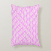 Diamonds & Arrows Pink and White Accent Pillow  アクセントクッション (正面(垂直))