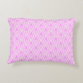 Diamonds & Arrows Pink and White Accent Pillow  アクセントクッション (裏面)