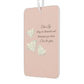 Diamonds & Champagne Quote – Dear Life Edition カーエアーフレッシュナー (左)