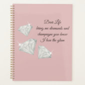 Diamonds & Champagne Quote – Dear Life Edition プランナー手帳 (正面)