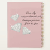 Diamonds & Champagne Quote – Dear Life Edition プランナー手帳 (裏面)