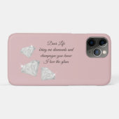 Diamonds & Champagne Quote – Dear Life Edition Case-Mate iPhoneケース (裏面(横))