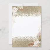  Diamonds Eiffel Tower Bow Flowers Bridal Shower  招待状 (裏面)