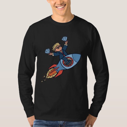 Diamonds flying space shuttle tシャツ (正面)