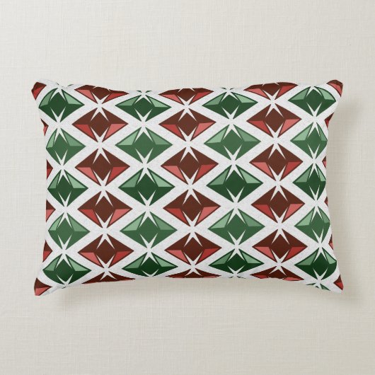 DIAMONDS Gems Red Green 2 in 1 アクセントクッション (正面)