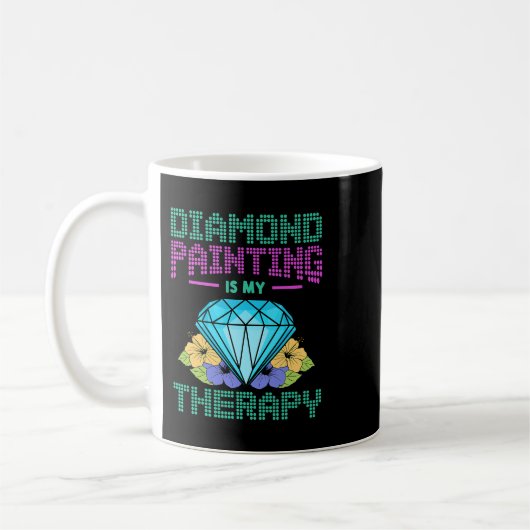 Diamond's Is 絵を描 My Diamond Artwork Brush 絵を描 (ダイヤ コーヒーマグカップ (左)