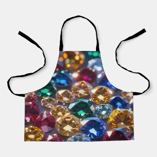 Diamonds Of Many Colors エプロン (正面)