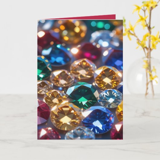 Diamonds Of Many Colors カード (黄色い花)