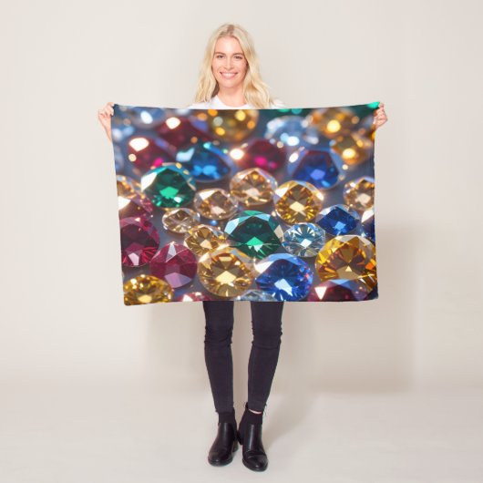 Diamonds Of Many Colors フリースブランケット (インサイチュ)
