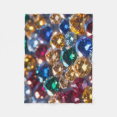 Diamonds Of Many Colors フリースブランケット (正面)