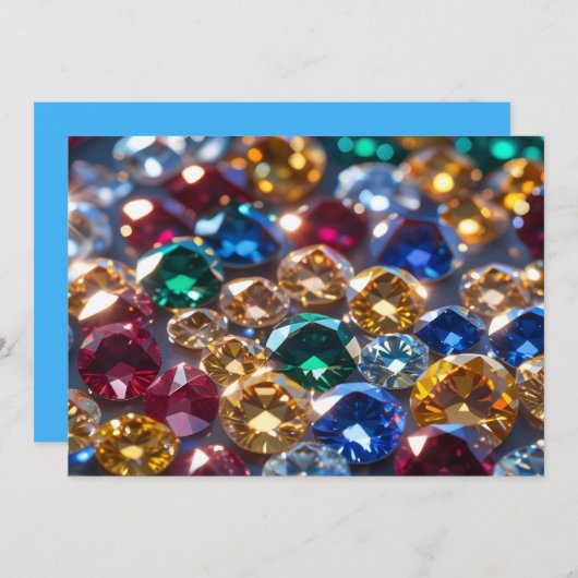 Diamonds Of Many Colors 招待状 (正面/裏面)