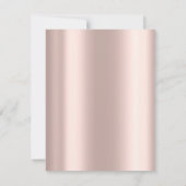  Diamonds Rose Gold Black Masquerade Sweet 16   招待状 (裏面)