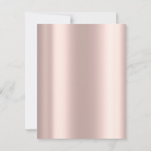  Diamonds Rose Gold Black Masquerade Sweet 16   招待状 (裏面)