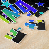 「DIANA」名、おもしろい「ハッピーバースデー」 ジグソーパズル (側面)