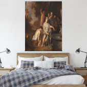 Diana and her Nymphs at a Fountain キャンバスプリント (インサイチュ (寝室))