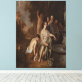 Diana and her Nymphs at a Fountain キャンバスプリント (インサイチュ (ウッドフロア))