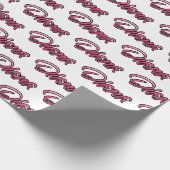 Diana faded pink personalisiertes Geschenkpapier ラッピングペーパー (角)