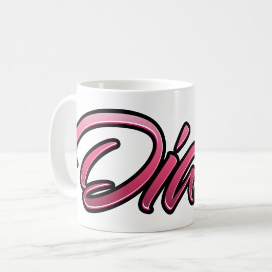 Diana faded pink Tasse Teetasse Kaffeetasse コーヒーマグカップ (正面左)