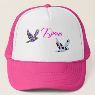 Diana、Girls Name Logo With Doves, キャップ
