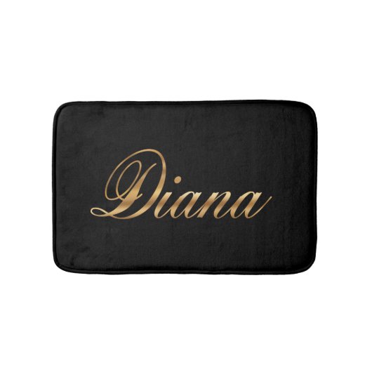 Diana gold Design Lettering Badematte バスマット (正面)