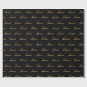 Diana gold Design Lettering Geschenkpapier ラッピングペーパー (フラット)