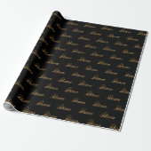 Diana gold Design Lettering Geschenkpapier ラッピングペーパー (アンロールド)