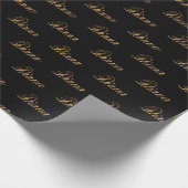 Diana gold Design Lettering Geschenkpapier ラッピングペーパー (角)