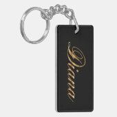 Diana gold Design Lettering Schlüsselanhänger キーホルダー (正面左)