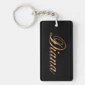 Diana gold Design Lettering Schlüsselanhänger キーホルダー (正面)