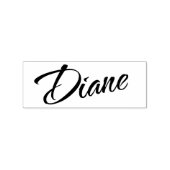 Diane名前のキュラシブ装飾文字フォント ラバースタンプ (インプリント)
