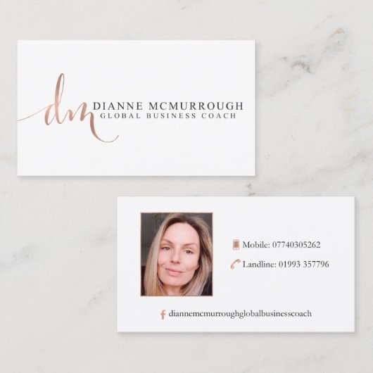 Dianne McMurrough 名刺 (正面/裏面)