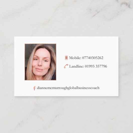 Dianne McMurrough 名刺 (裏面)