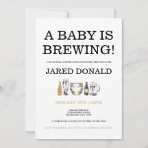 Diaper Kegger Invitation Beer & Diapers Dad Shower
