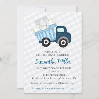 Diaper Party Baby Shower Invitation 招待状