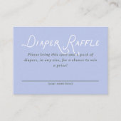Diaper Raffle Baby Shower Ticket エンクロージャーカード (正面)