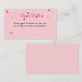 Diaper Raffle Card to Include with Invitations エンクロージャーカード (正面/裏面)