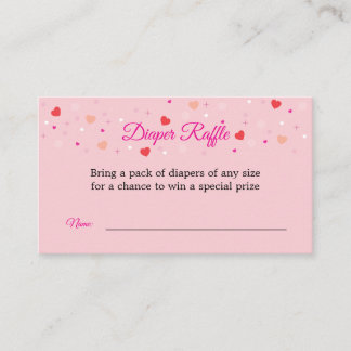 Diaper Raffle Card to Include with Invitations エンクロージャーカード