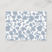 Diaper Raffle Cowboy Western Baby Shower エンクロージャーカード (裏面)